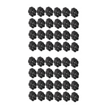48 Pack Wall Mounted Fishing Rod Storage Clips Clamps Holder Billiard Cue Organizer, Fishing Pole Holder Storage Rack