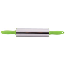 1Pc Rotolo In Acciaio Inox Con Fondente Decorazione Torta Impasto Rullo In Plastica Rotonda Maniglia Strumenti Di Cottura