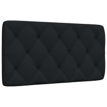 vidaXL Kopfteil-Kissen Schwarz 100 cm Stoff
