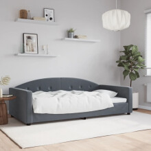vidaXL Tagesbett Dunkelgrau 100x200 cm Samt