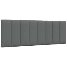 vidaXL Kopfteil-Kissen "Hanko" Dunkelgrau 120 cm Stoff