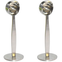 2 del 1 Misurino per Caffè del Acciaio Inox per Caffè, Caffè e Utensili Da Tè Misurino per Manomissione Tamper Caffè del Argento 2 Pezzi
