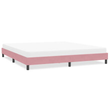 vidaXL Bettgestell ohne Matratze Rosa 200x210 cm Samt