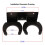 2X Microphone Holder,Wireless Microphone Holder for Mic Stand Wall Mounted Microphone Hanger Clip Double Hook Stands 5