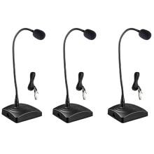 3X QR-501 Wired Conference Microphone, Office Meeting Gooseneck Recording Microphone Condenser Microphone