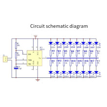 ÁRvore de Natal Placa Vermelha NE555 Luzes Piscando Circuito Suspenso Divertido Kit de ProduçãO EletrôNica DIY MóDulo PortáTil, Kit B