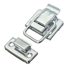 4X Metal Snap Finish Suitcase Suitcase Lock 30X43mm Silver