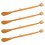 4X Brown Plastic Handle Back Scratch Helper Massager 48 cm 1