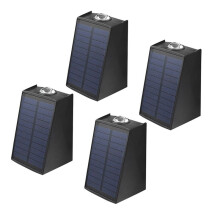 2X 2LED Outdoor Wall Light Waterproof Solar Outdoor Ambient Lighting Warm White Lights Garden Lights Outdoor Wall Lamp