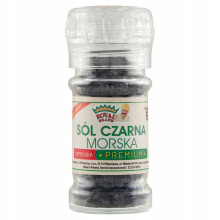 Sort salt 50g i glas multifunktionel kværn Cypern Pyramids