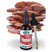 Reishi gomba cseppek kivonat adaptogének mikrorészecske kiegészítő 50 ml (Ganoderma lucidum) Reishi gomba kivonat teához
