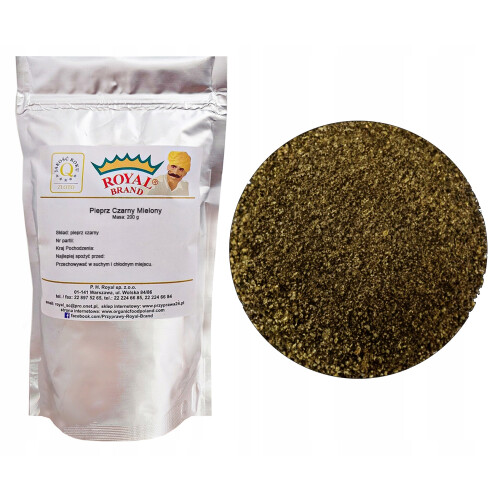 Royal Brand stødt sort peber 200g Premium