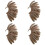 4Pcs Unisex  Feather Ear Cuff Non Piercing Gold Clip  Earrings 1