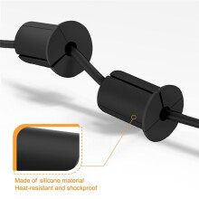 Kit de Enrutamiento de Cables de 4 Piezas, Paso de Pared de 1 Pulgada para Cables de Red Ethernet Starlink Dishy, Orificios para Cables, Ojal Negro