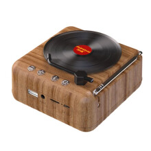 Manovo Altavoz Portátil, Minialtavoz de Graves para Música, Amplificador Inalámbrico para Exteriores, Altavoz Subwoofer, Radio con Veta de