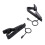 10 Pcs Ring  7.5 mm Microphone Clip Holder Tie Clip Collar Clip Practical (Black) 7