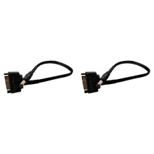 2X Ström Till DC5521 Adapterkabel Hane Till 5,5 MmX2,1 mm Omvandlaradapter Strömförsörjningskabel 12V Utgång