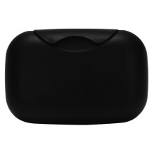 2X Soap Custodie Portatili Impermeabili In Astuccio per Viaggio-Nero