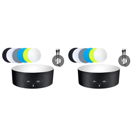 2X Rotating Display Stand, 360 Degree Automatic Mute Spin Turntable for Photography Display,Figures Collections Display