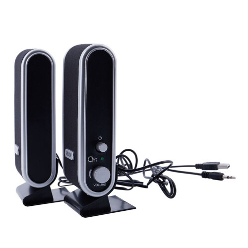 2X Nuevo 120W Usb Power Desktop Computer Notebook Audio Speaker 3.5Mm Auricular Jack 1
