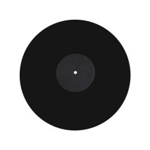 Alfombrilla para Discos de Vinilo de 12 Pulgadas, Alfombrilla Antiestática Que Absorbe los Golpes para Tocadiscos de Vinilo, Color Negro