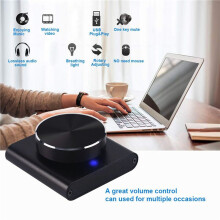 2X Control de Volumen USB PC Sin Pérdidas Altavoz de la Computadora Controlador de Volumen Ajustador de Perilla Control Digital con Silencio de una