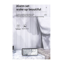 Altavoz InaláMbrico G50 con Despertador FM Tarjeta Pantalla de Temperatura Espejo Audio