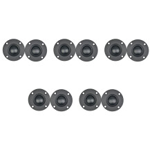 10 Unidades de Altavoz de Agudos de Cúpula Blanda con Película de Seda Negra de 6Ω Y 30 W