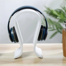 Wooden Headphone Stand Holder for over Ear Headphones Universal Desk Display Hanger Stable Storage Organiser White