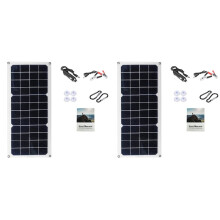 2X Painel Solar 12V 30W para Carro, Van, , Caravana, Carregador de Bateria Portátil, Painel de Carregamento Solar