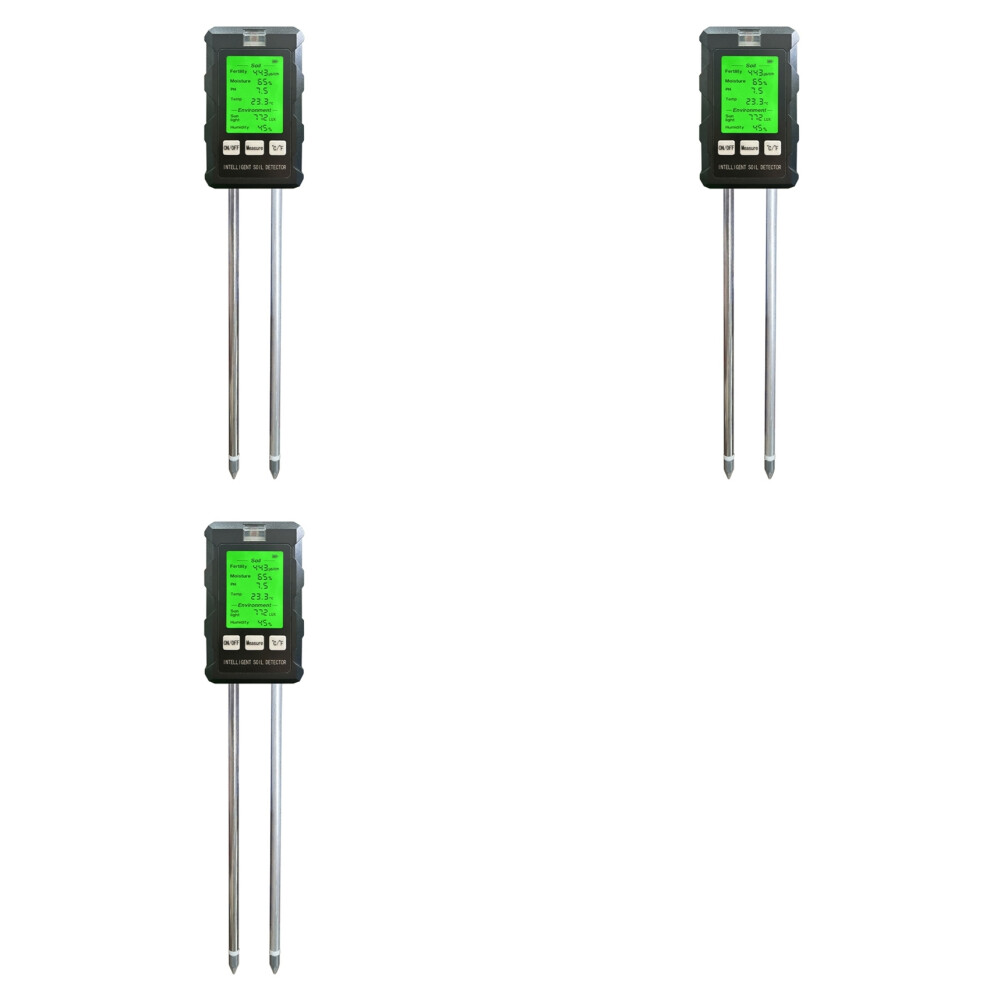 3X 6 In 1 Multifunctional Soil Tester Soil Fertility Ph Temperature Humidity Sunlight Air Moisture Detector 6032651037474