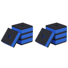8x Anti Vibration Pads, 2 InchX 2 InchX7/8 Inch Mechanical Vibration Damping Pads, 3/8 InchPre-Drill Hole