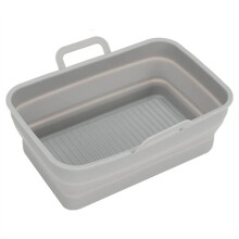 2 Pezzi di Fodere nel Silicone Pieghevoli per Friggitrice Ad Aria per DZ201/DZ401, Accessori per Friggitrice Ad Aria Doppia Pentola