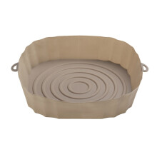 8PZ Accessori per Griglia per Friggitrice Ad Aria Teglia da Forno Riutilizzabile con Manico Pentola nel Silicone Antiaderente per Forno un Microonde