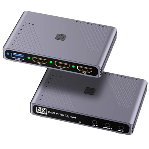 Live Streaming Podcasting Dual -Compatible Input for   PS5 4  Camera Board Capture