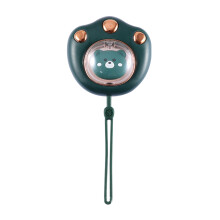 Scaldamani a Forma di Artiglio di Gatto Carino 1200MAh USB Ricaricabile Riscaldatore Elettrico Mani per L'Inverno All'Aperto in Viaggio, Verde