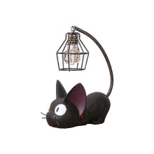 (Wire Shade) Resin Cat Night Light Anime Cat Led Lamp Cartoon Animal Bedside Lamp Room Decoration