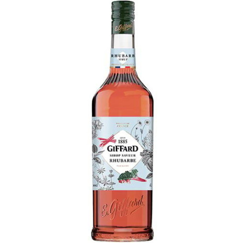 Sirup Giffard 1,0 liter Rabarber