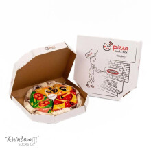 Pizzakeverék zokni Tenger gyümölcsei, olasz, pepperoni Pizzakeverék zokni Tenger gyümölcsei, olasz, pepperoni EU 36-40