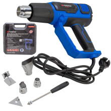 Elektrisk varmepistol 2 hastigheder 4 dyser 600C 2000W