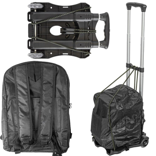Platformvogn med taske, foldbar, 40 kg