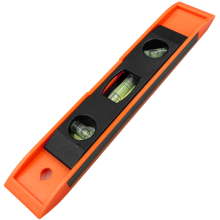 ISMA PVC-vaterpas med magnet, 3 libeller, 225 mm