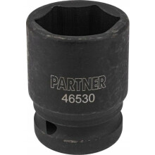 3/4" 6-kantet slagtopnøgle 30 mm Partner