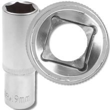 JCB mély dugókulcs 1/2" 19 mm-es 6-pontos Cr-V dugókulcs