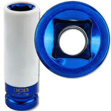 JCB MÉLY DUGÓKULCS ALUMÍNIUM FELNIKHEZ RÖGZÍTŐHÜVELY 1/2" 17mm Cr-Mo