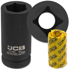 JCB MÉLY ÜTŐDUGÓ 3/4" Cr-Mo 6-PONTÚ 22MM