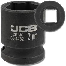 JCB ütvecsavarhúzó 1/2" 21mm 6-pontú króm-molícium dugókulcs