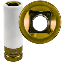 JCB MÉLY DUGÓKULCS ALUMÍNIUM FELNIKHEZ RÖGZÍTŐHÜVELY 1/2" 19mm Cr-Mo