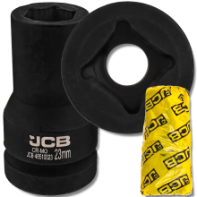 JCB IMPACT dugókulcs, mély, 1" 23 mm, 6-pontos króm-molánd imbuszkulcs