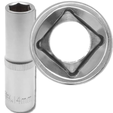 JCB mély dugókulcs 1/2" 14 mm-es 6-pontos Cr-V dugókulcs